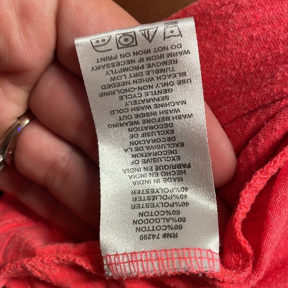 DKNY Girls Besties Red Tank Top with braid in the back - Picture 5 of 6